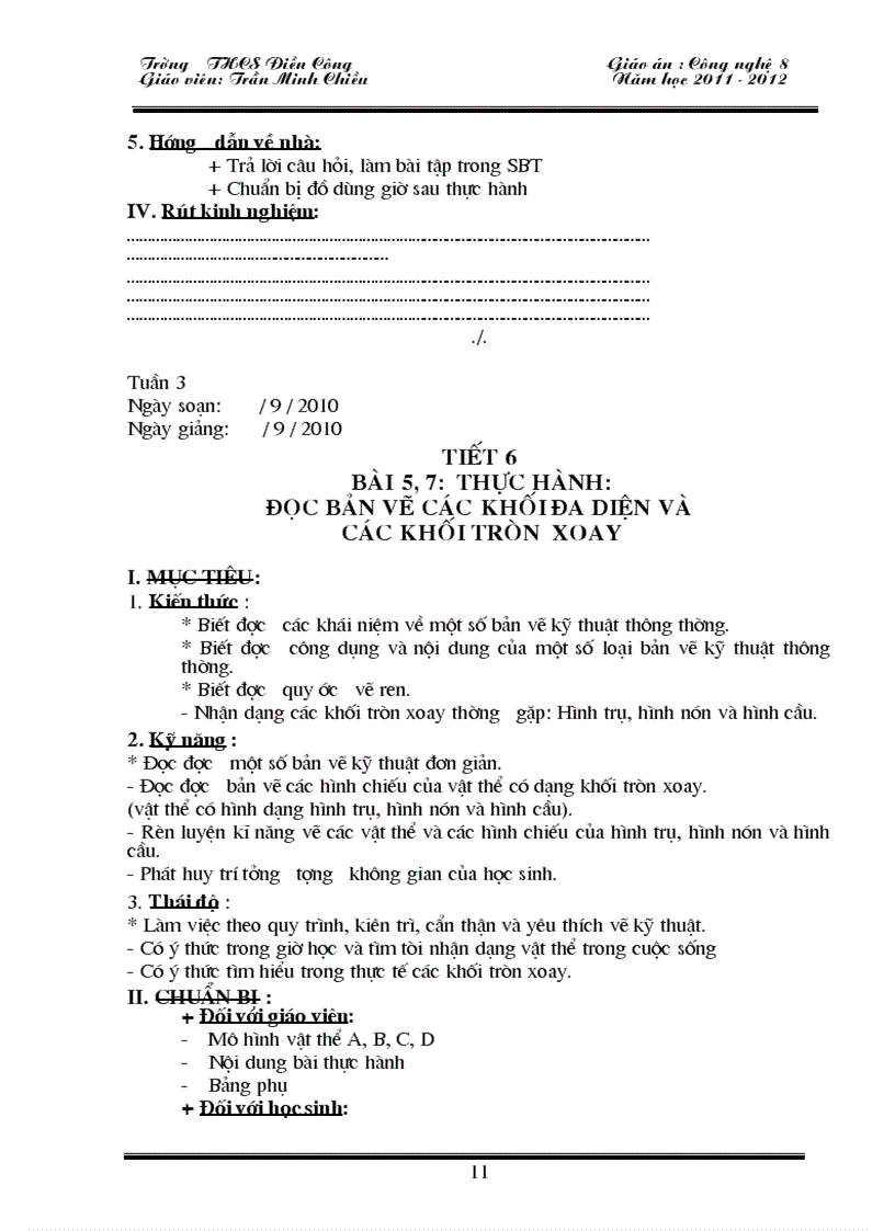 image for page Giao an cong nghe 8 2011 2012