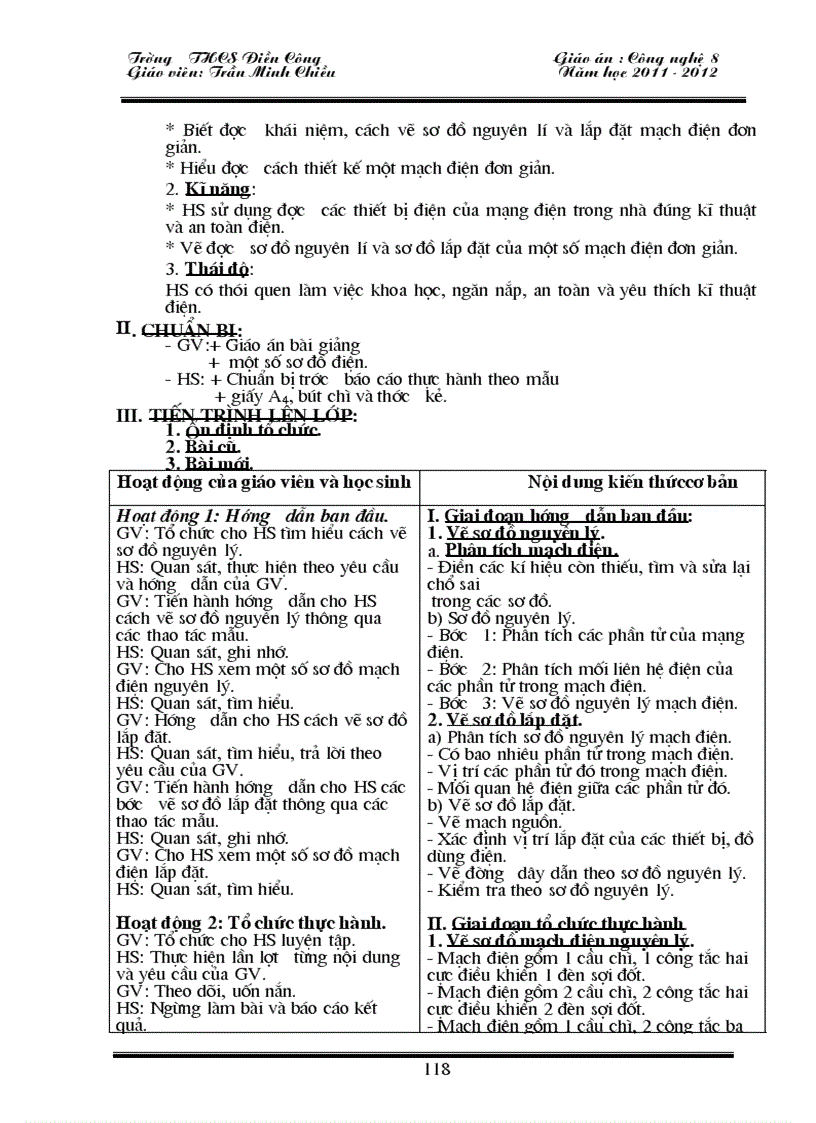 image for page Giao an cong nghe 8 2011 2012