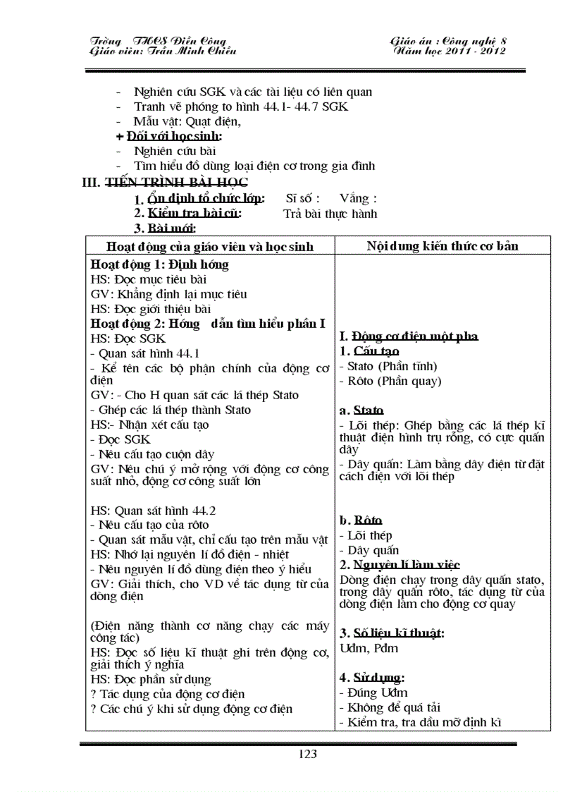 image for page Giao an cong nghe 8 2011 2012