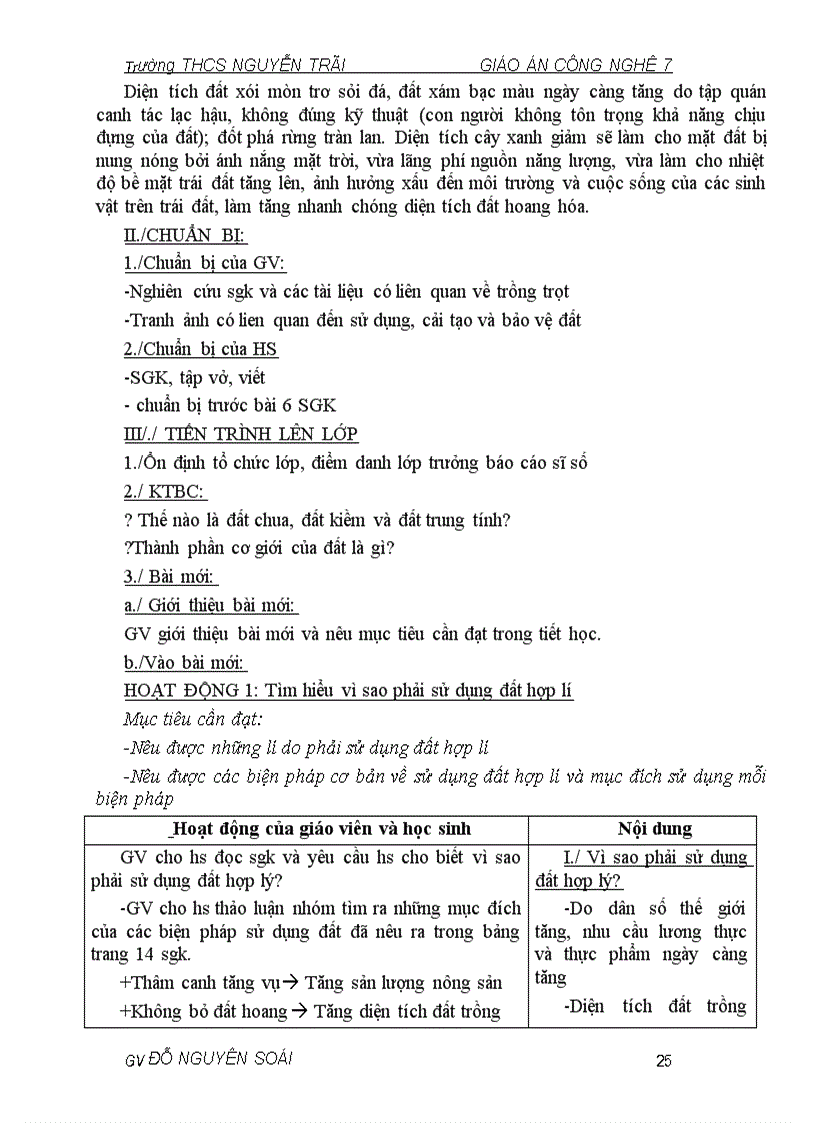 image for page Giáo án công nghệ mới