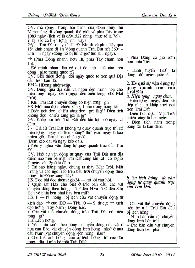 image for page Giao an dia li 6