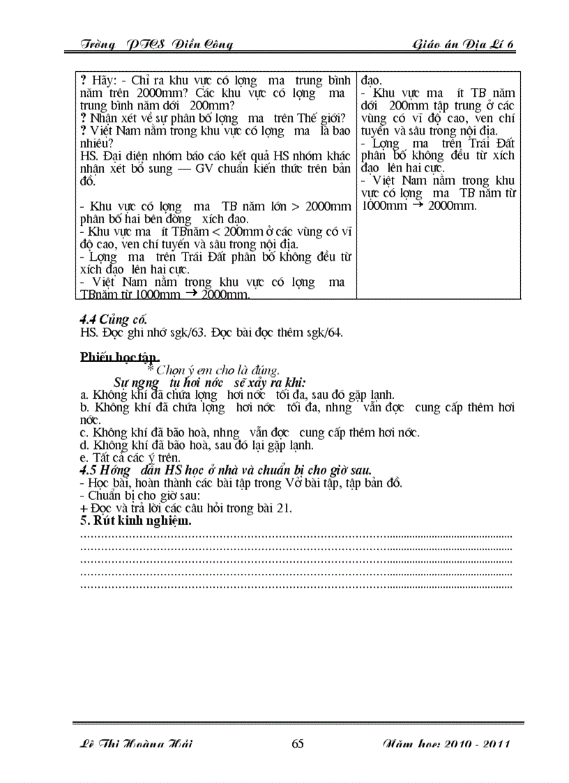 image for page Giao an dia li 6