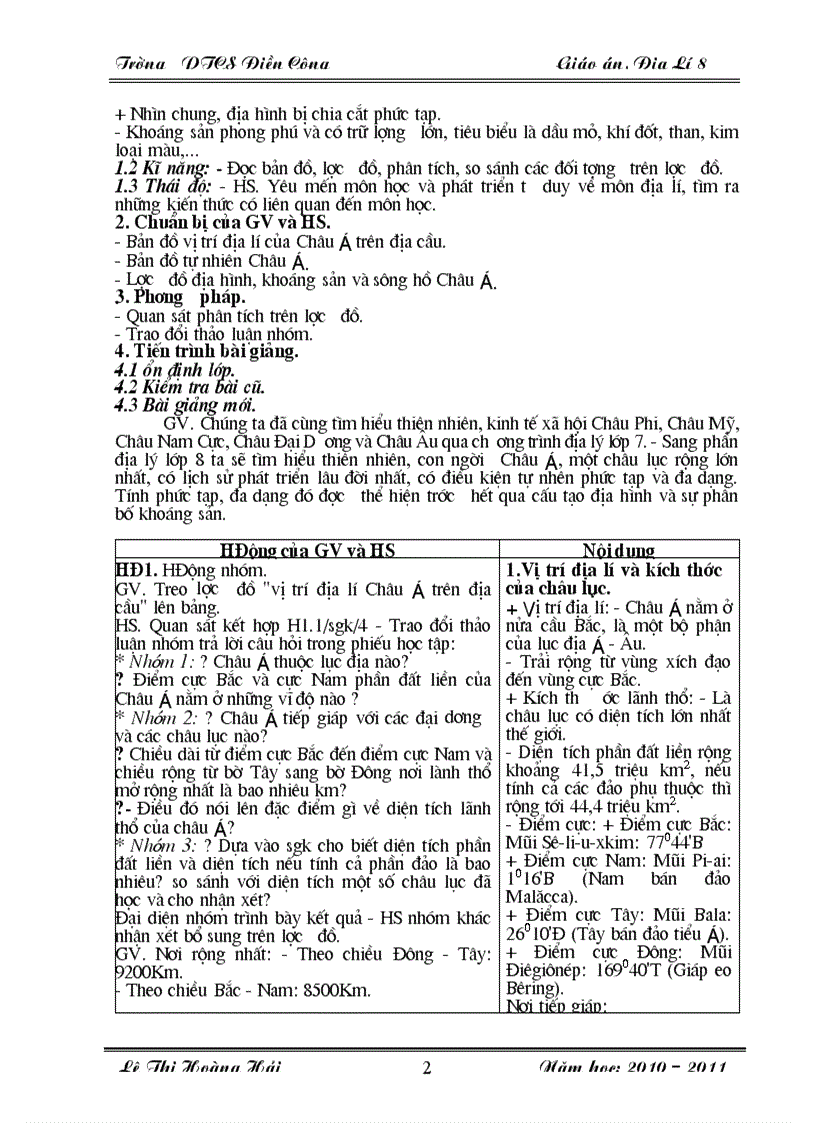 image for page Giao an dia li 8