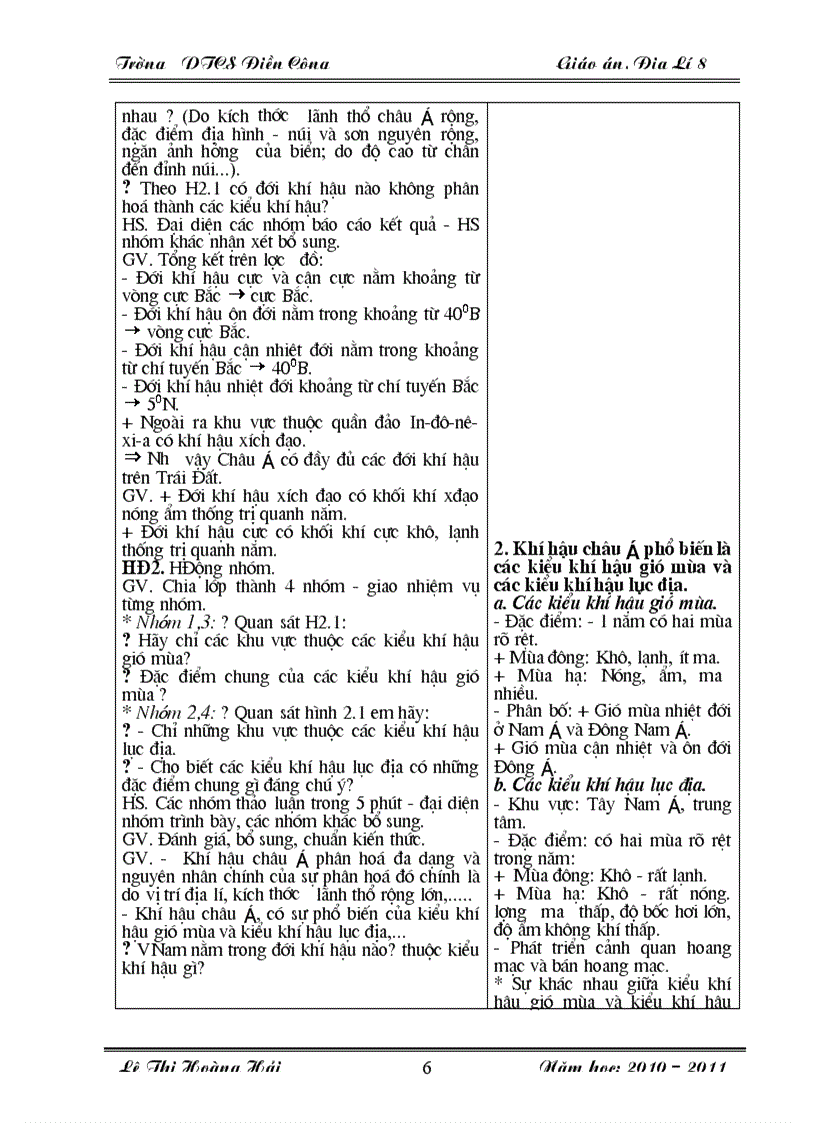 image for page Giao an dia li 8