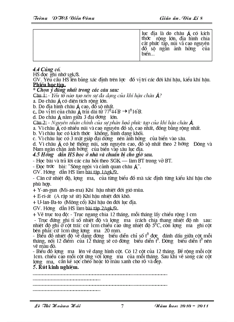 image for page Giao an dia li 8