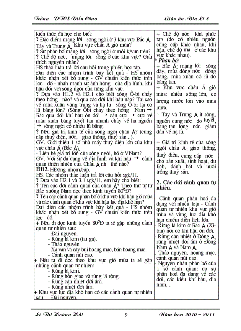 image for page Giao an dia li 8