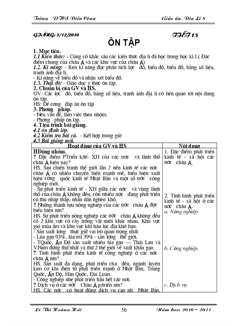 image for page Giao an dia li 8