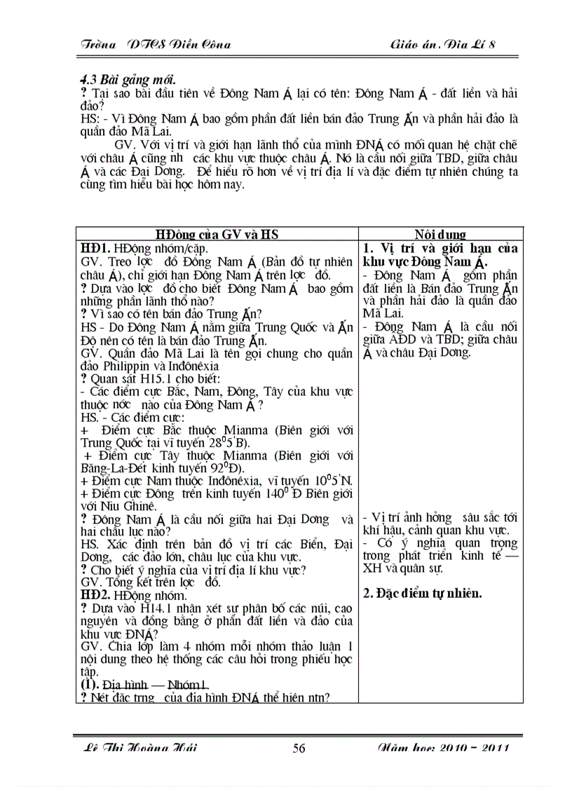 image for page Giao an dia li 8