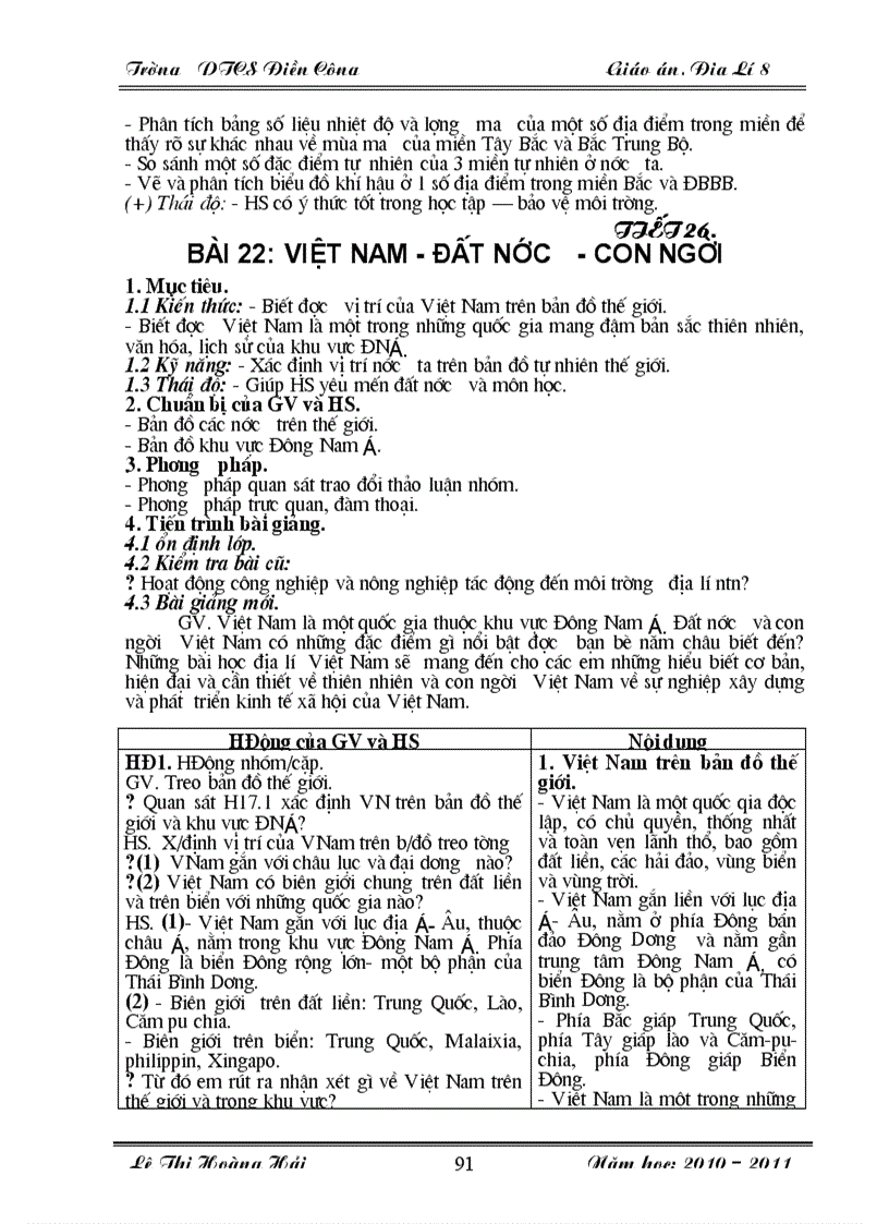 image for page Giao an dia li 8