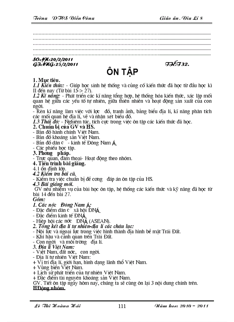 image for page Giao an dia li 8