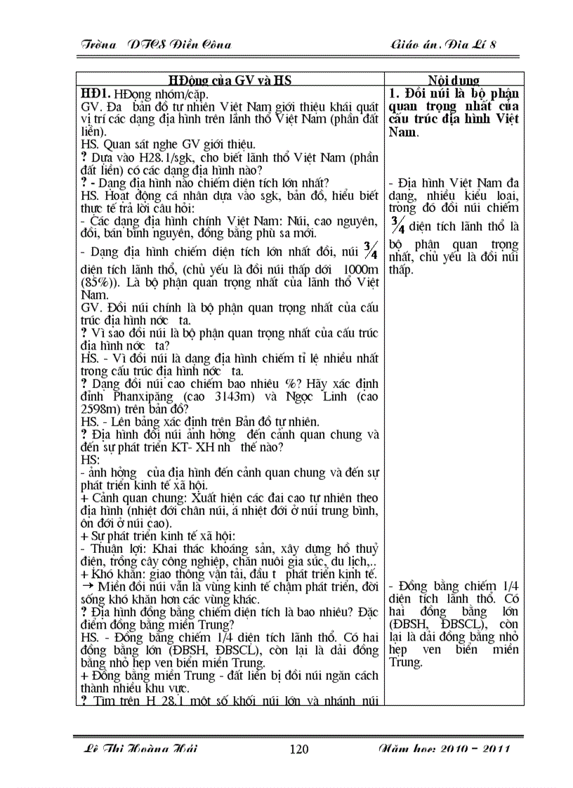 image for page Giao an dia li 8