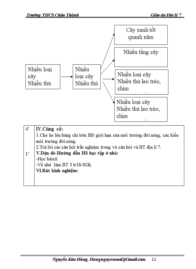 image for page Giáo án địalí 7 chuẩn kiến thức