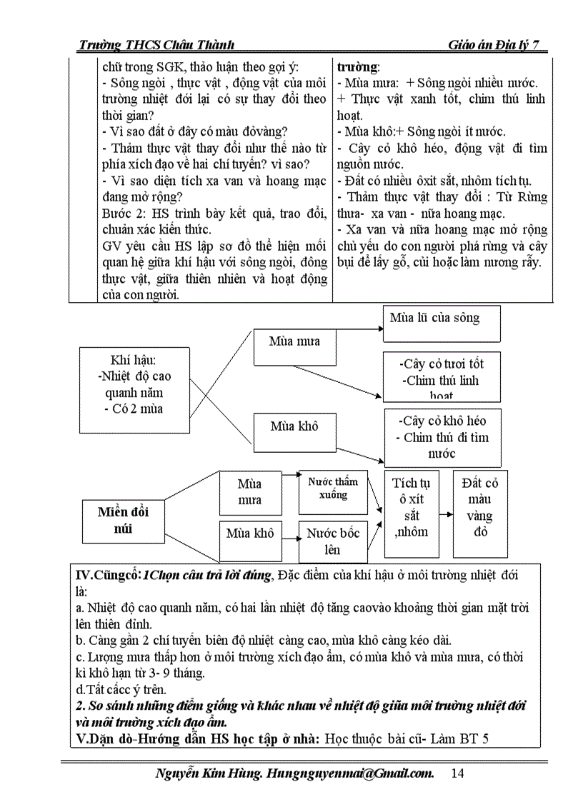 image for page Giáo án địalí 7 chuẩn kiến thức