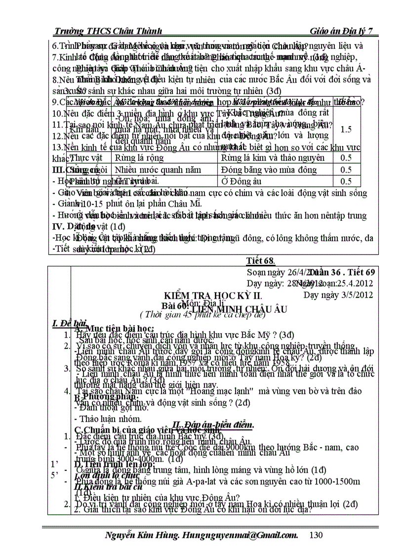 image for page Giáo án địalí 7 chuẩn kiến thức