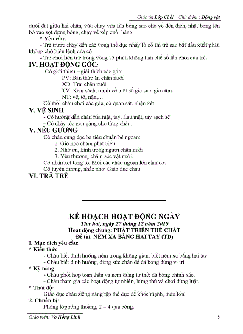 image for page Giáo án Động vật đổi mới