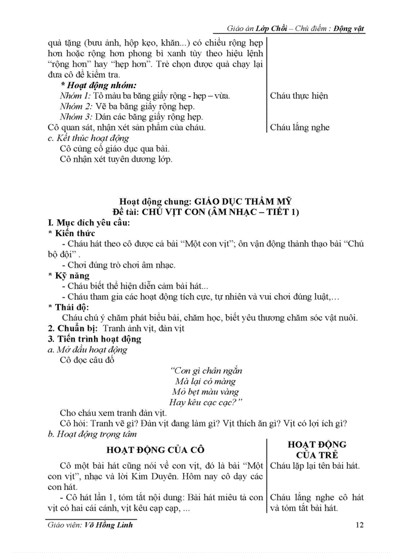 image for page Giáo án Động vật đổi mới