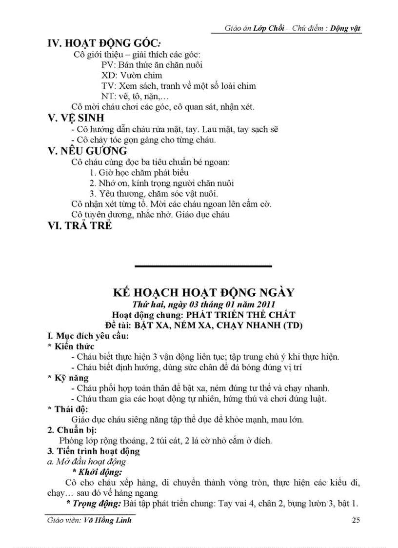 image for page Giáo án Động vật đổi mới