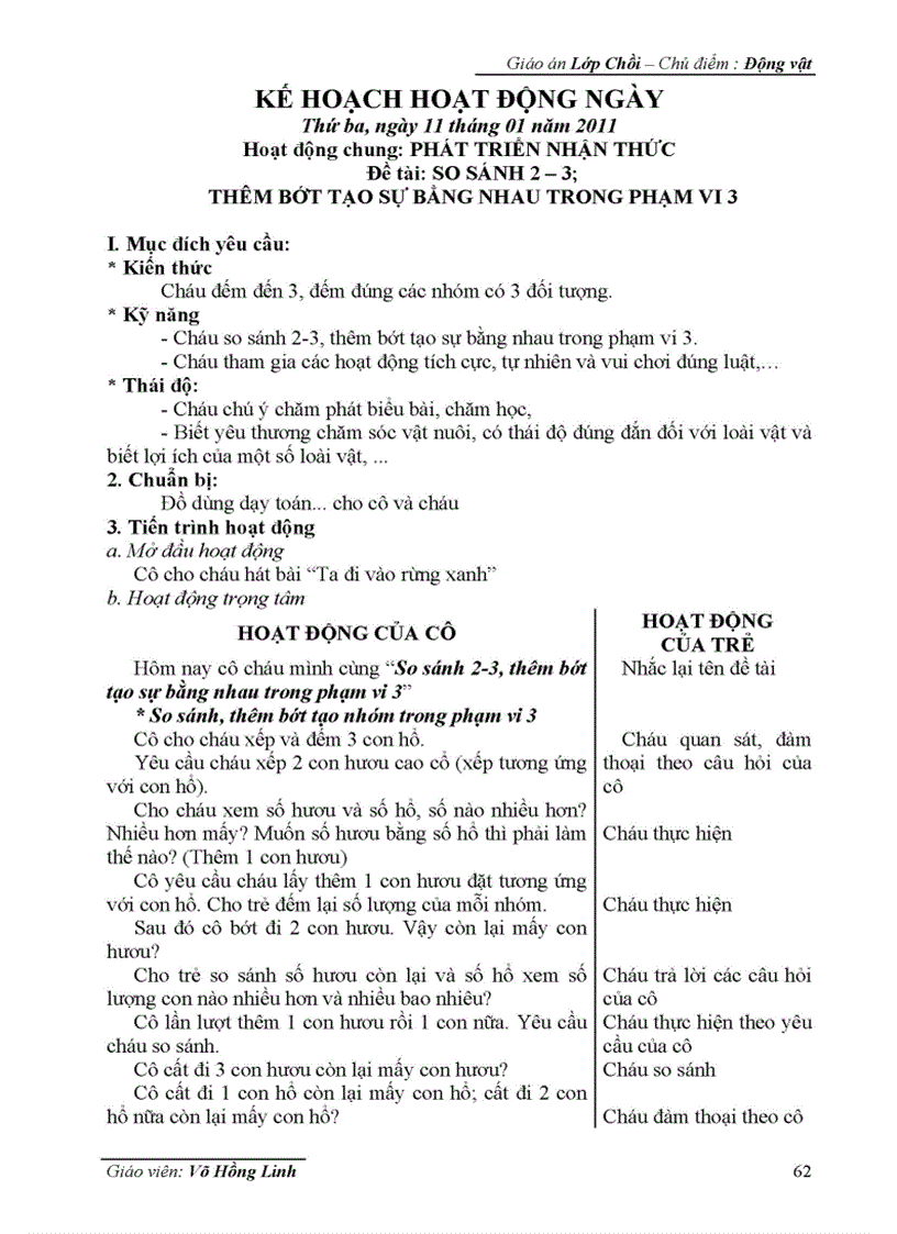 image for page Giáo án Động vật đổi mới