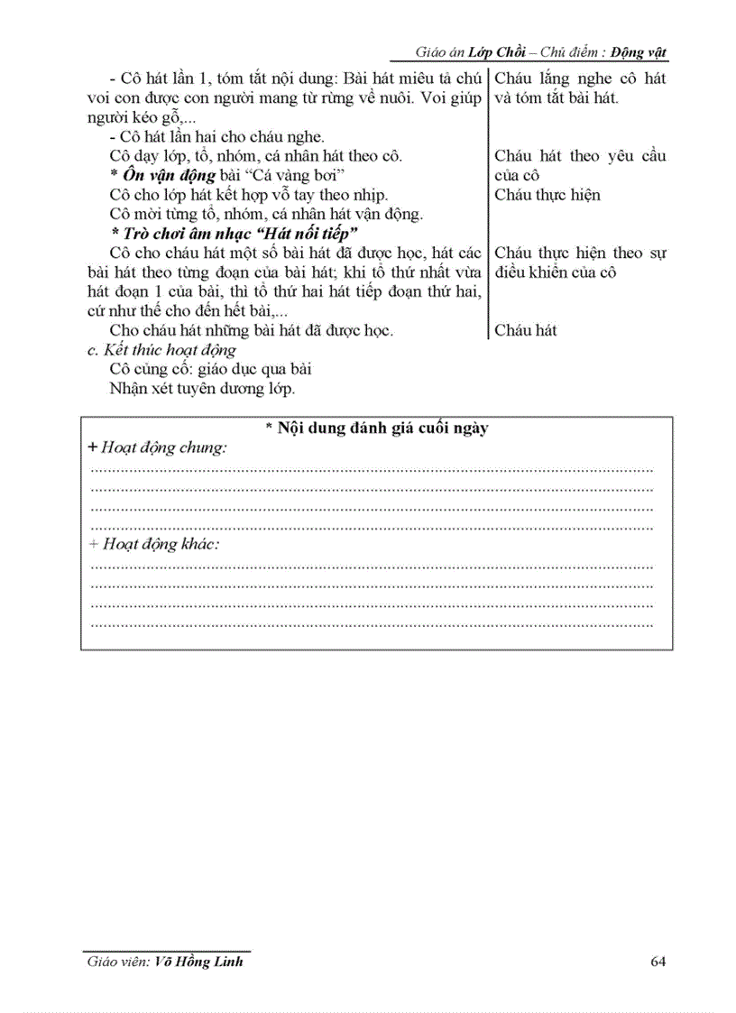 image for page Giáo án Động vật đổi mới