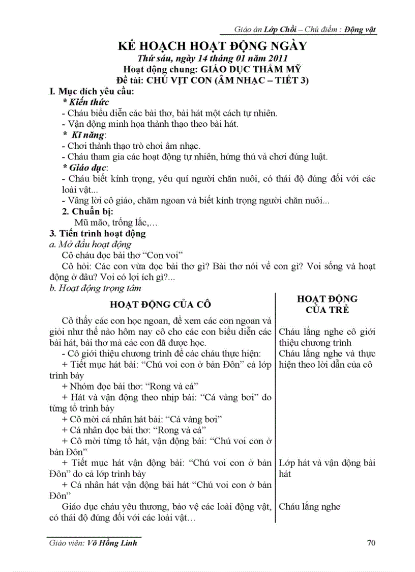 image for page Giáo án Động vật đổi mới