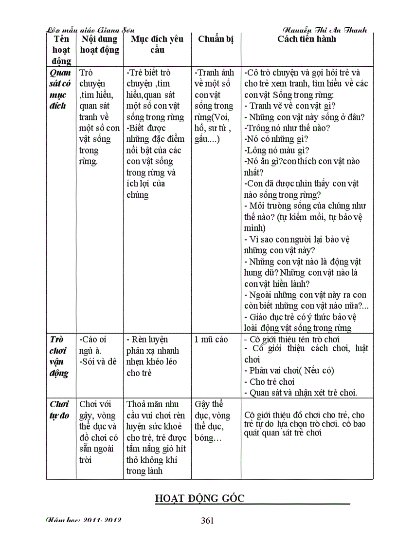 image for page Giáo án động vật sống trong rừng 5 tuổi