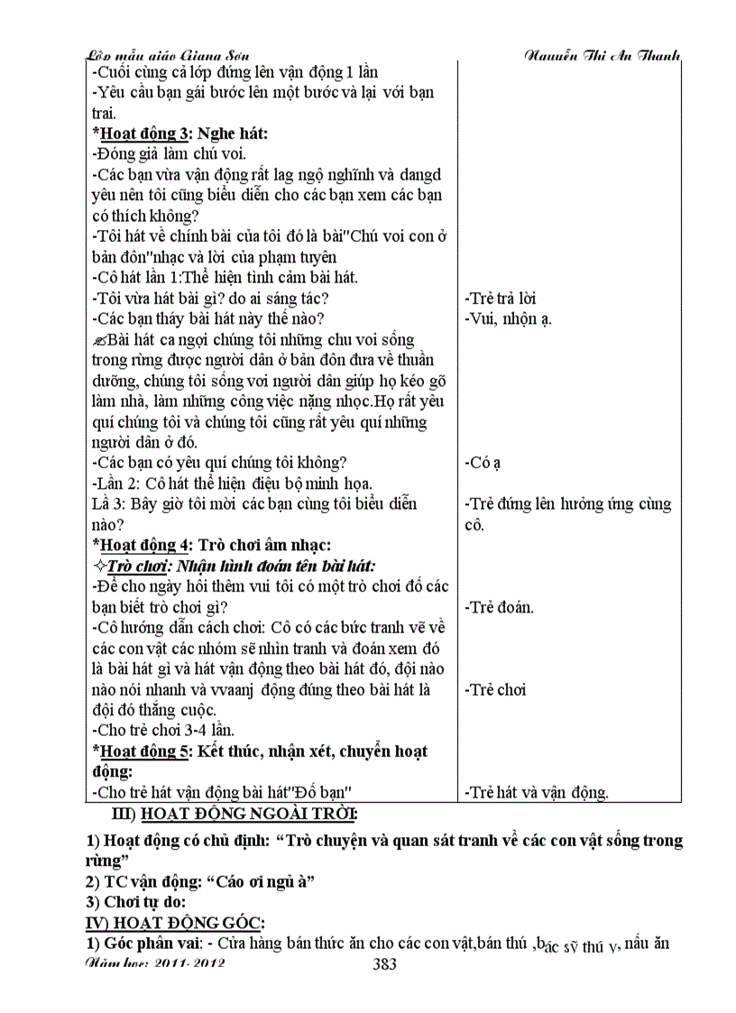 image for page Giáo án động vật sống trong rừng 5 tuổi