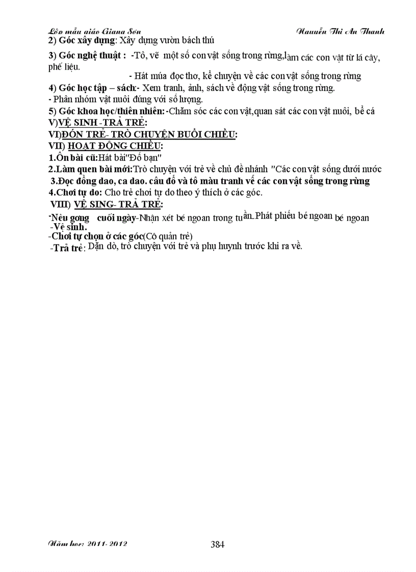 image for page Giáo án động vật sống trong rừng 5 tuổi