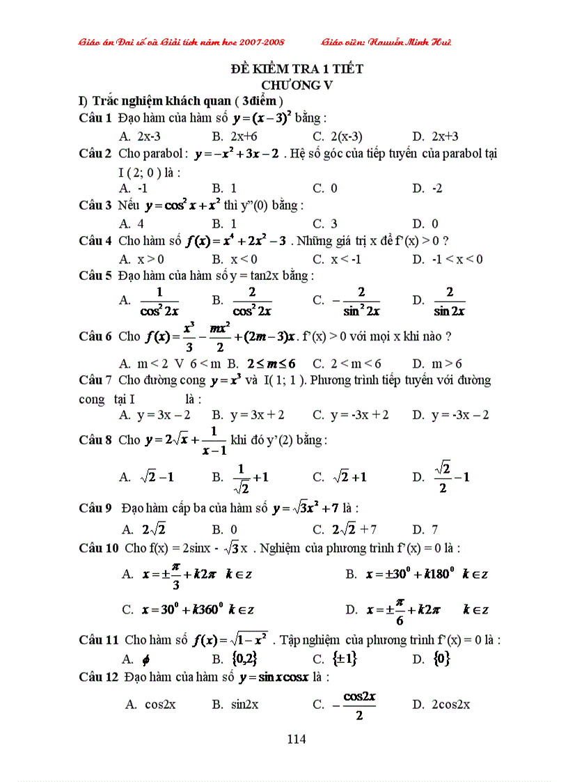 image for page Giao an ds 11 c
