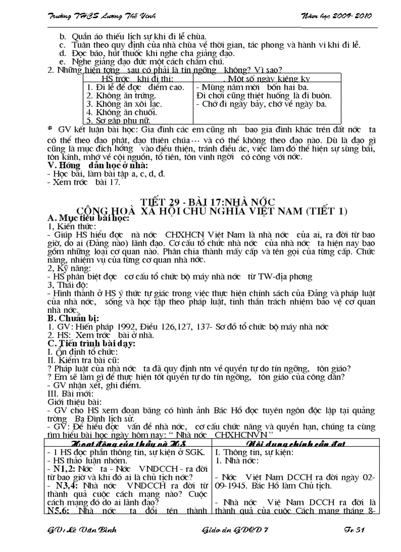 image for page Giáo án gdcd 7