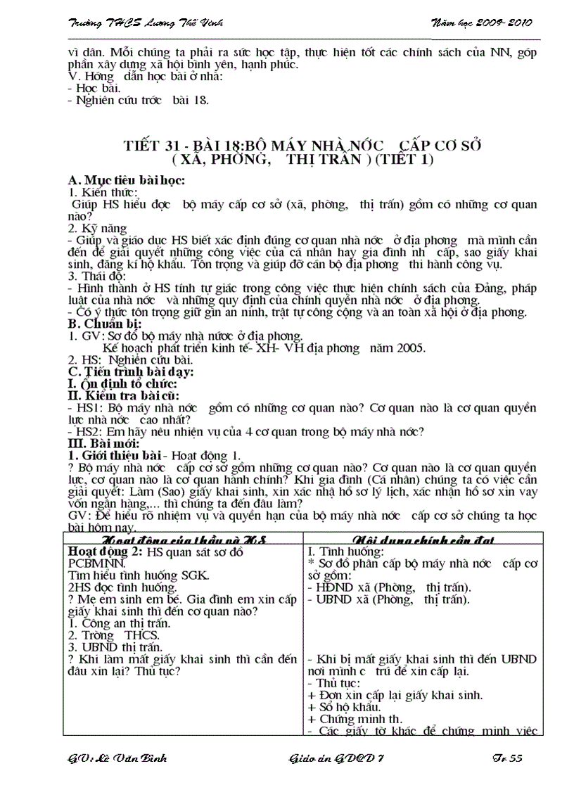 image for page Giáo án gdcd 7