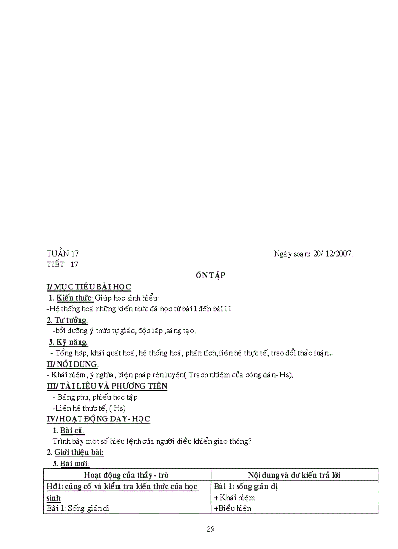 image for page Giáo án Giáo dục cong dân