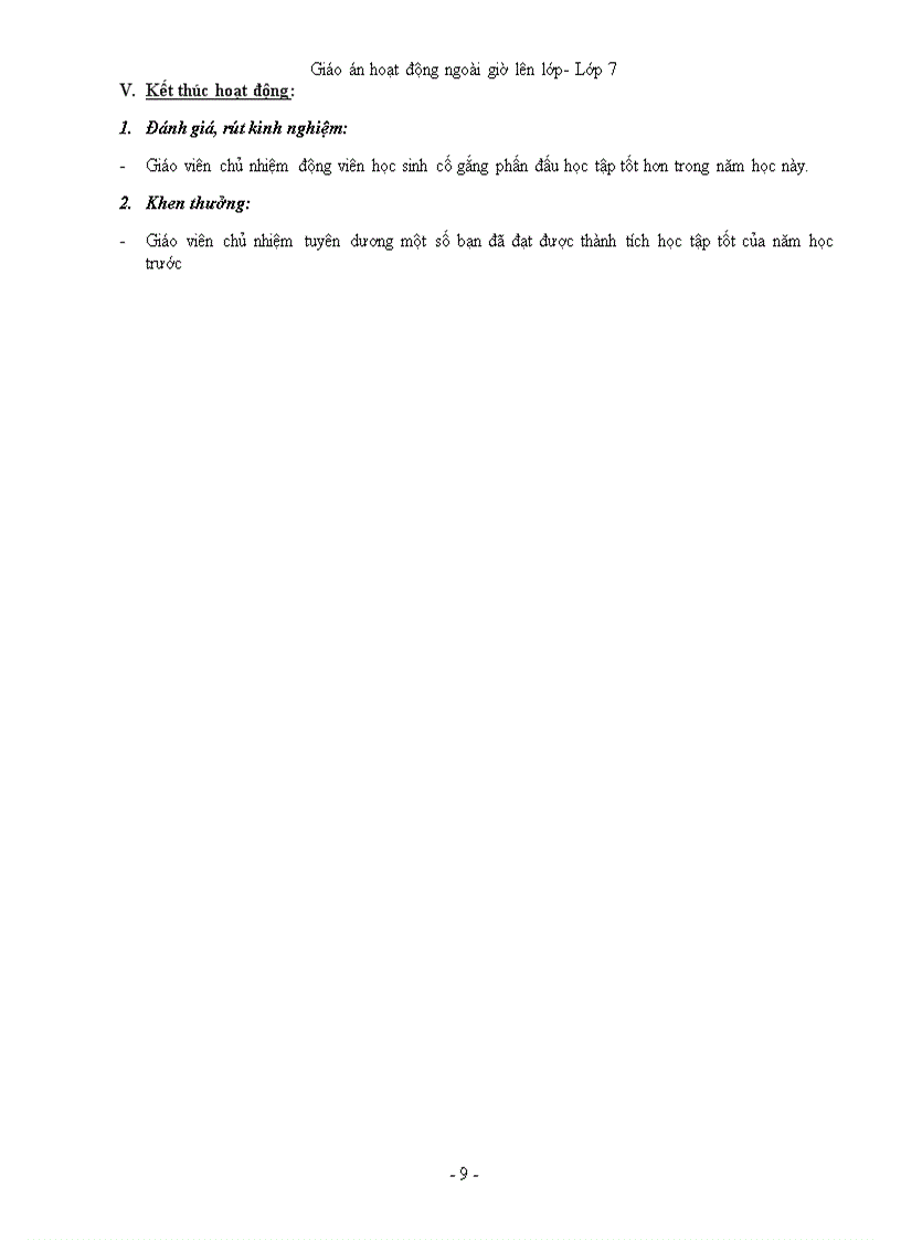 image for page Giáo án HDNG 7 cực hay 2010