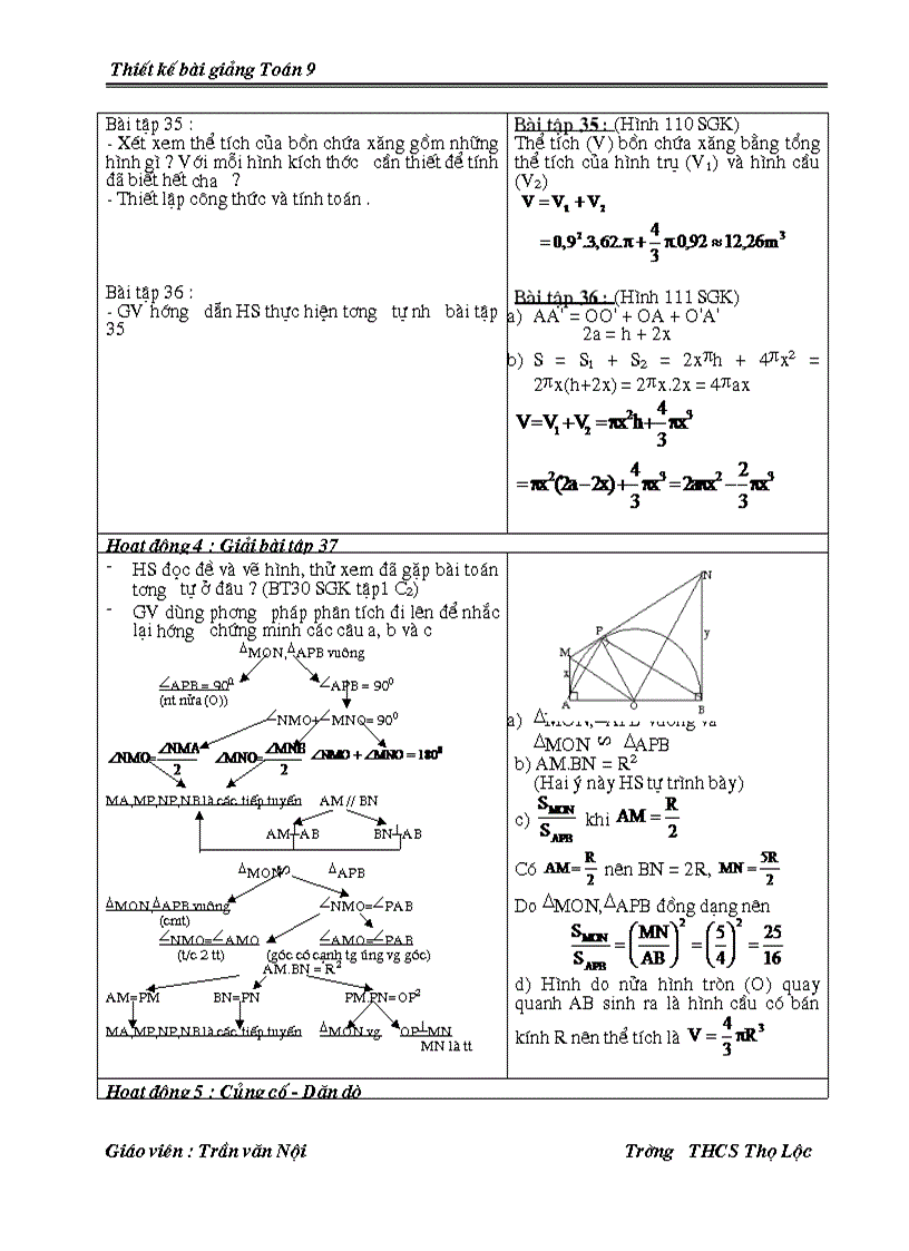 image for page Giáo án Hình 9 chương 4