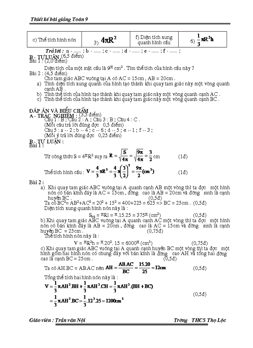 image for page Giáo án Hình 9 chương 4