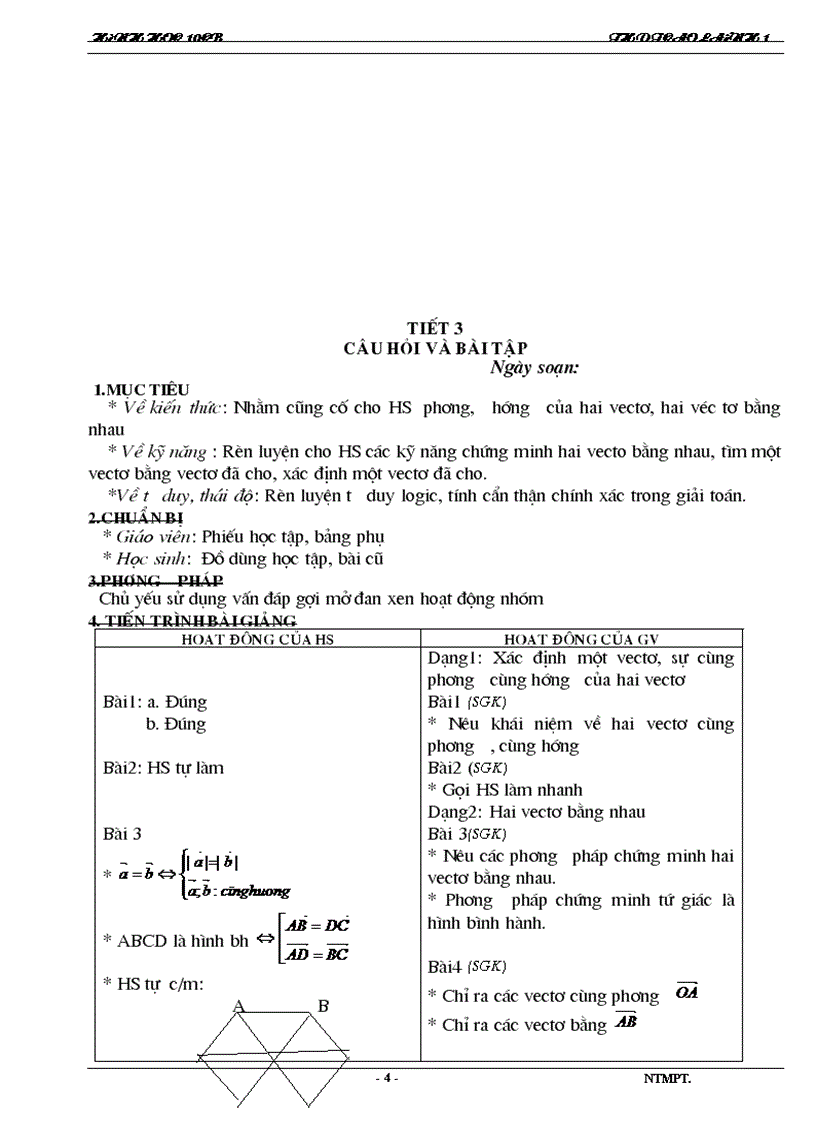 image for page Giáo án hình học 10cb
