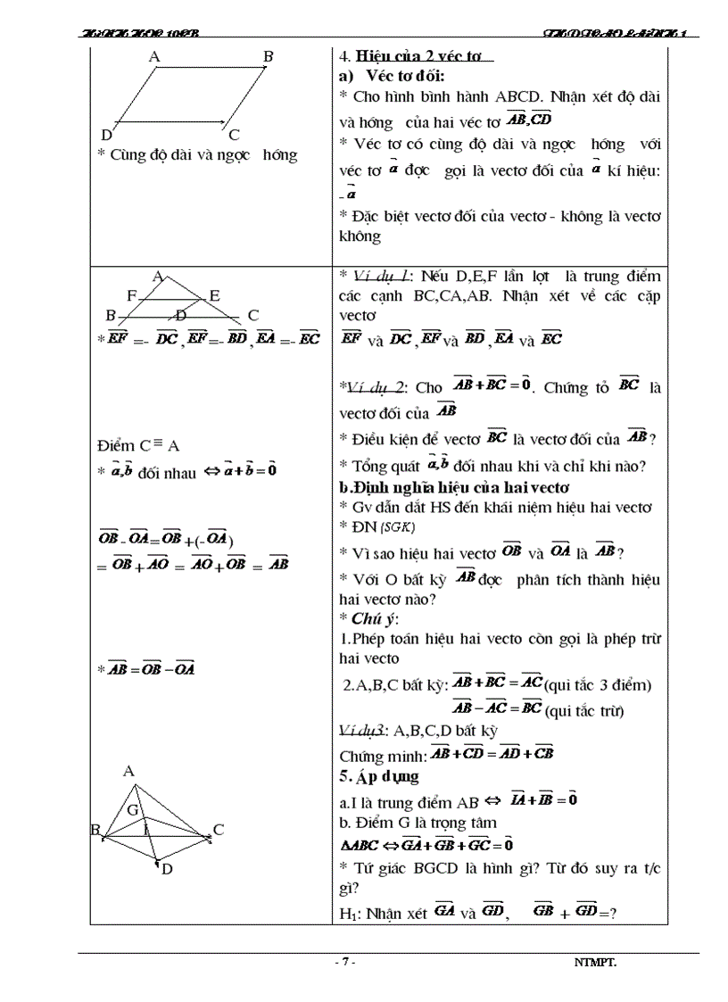 image for page Giáo án hình học 10cb