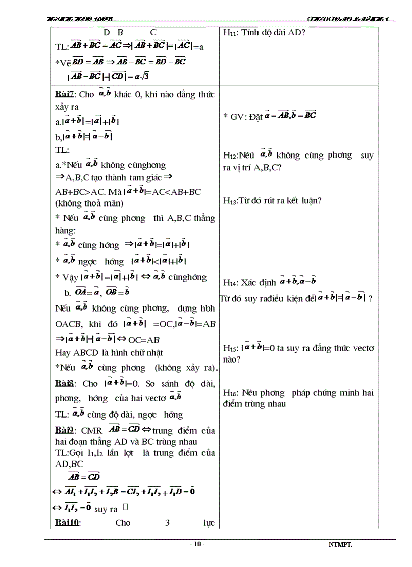 image for page Giáo án hình học 10cb