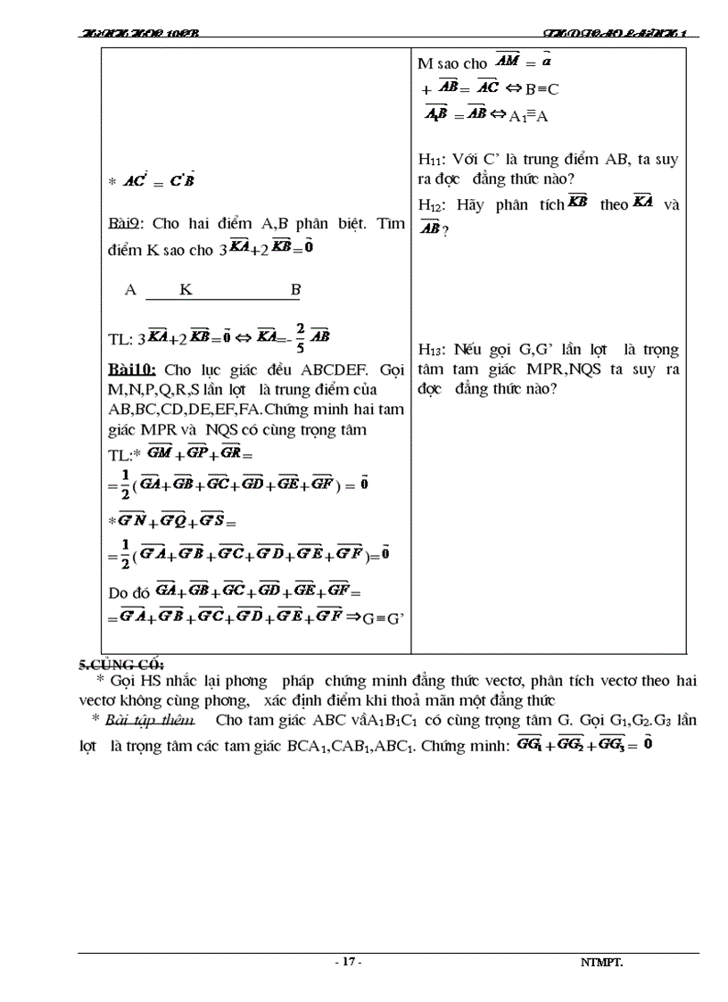 image for page Giáo án hình học 10cb