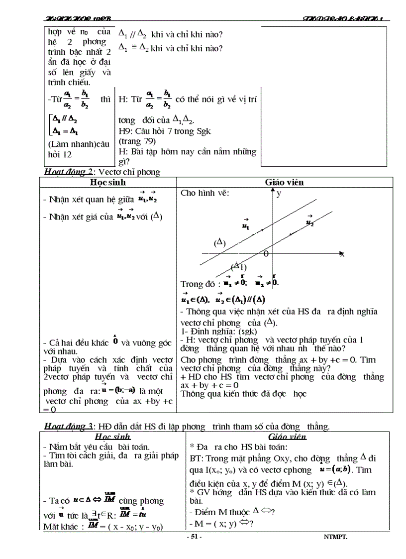 image for page Giáo án hình học 10cb