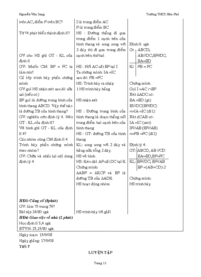 image for page Giáo án Hình học 8