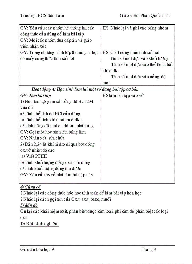 image for page Giáo án hóa 9 HK1