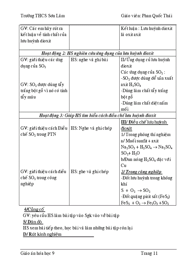 image for page Giáo án hóa 9 HK1