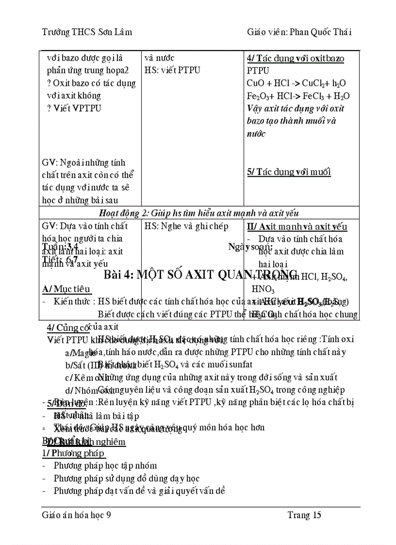 image for page Giáo án hóa 9 HK1