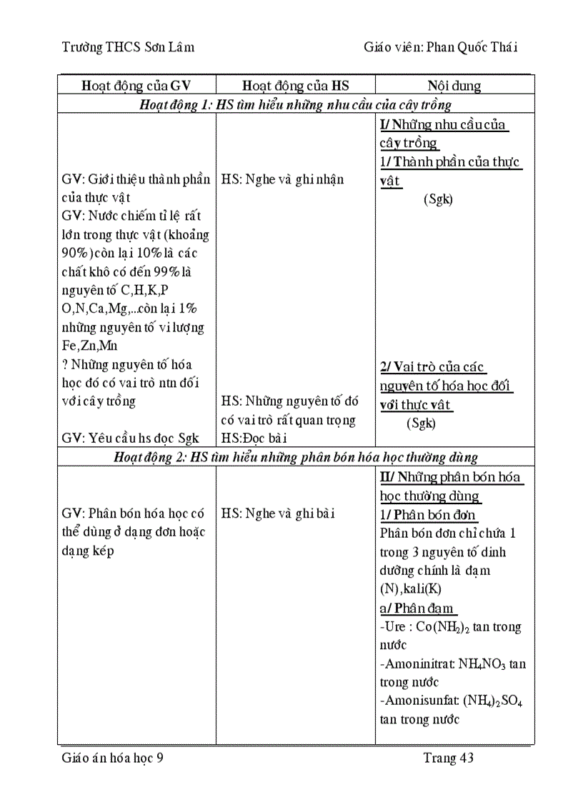 image for page Giáo án hóa 9 HK1