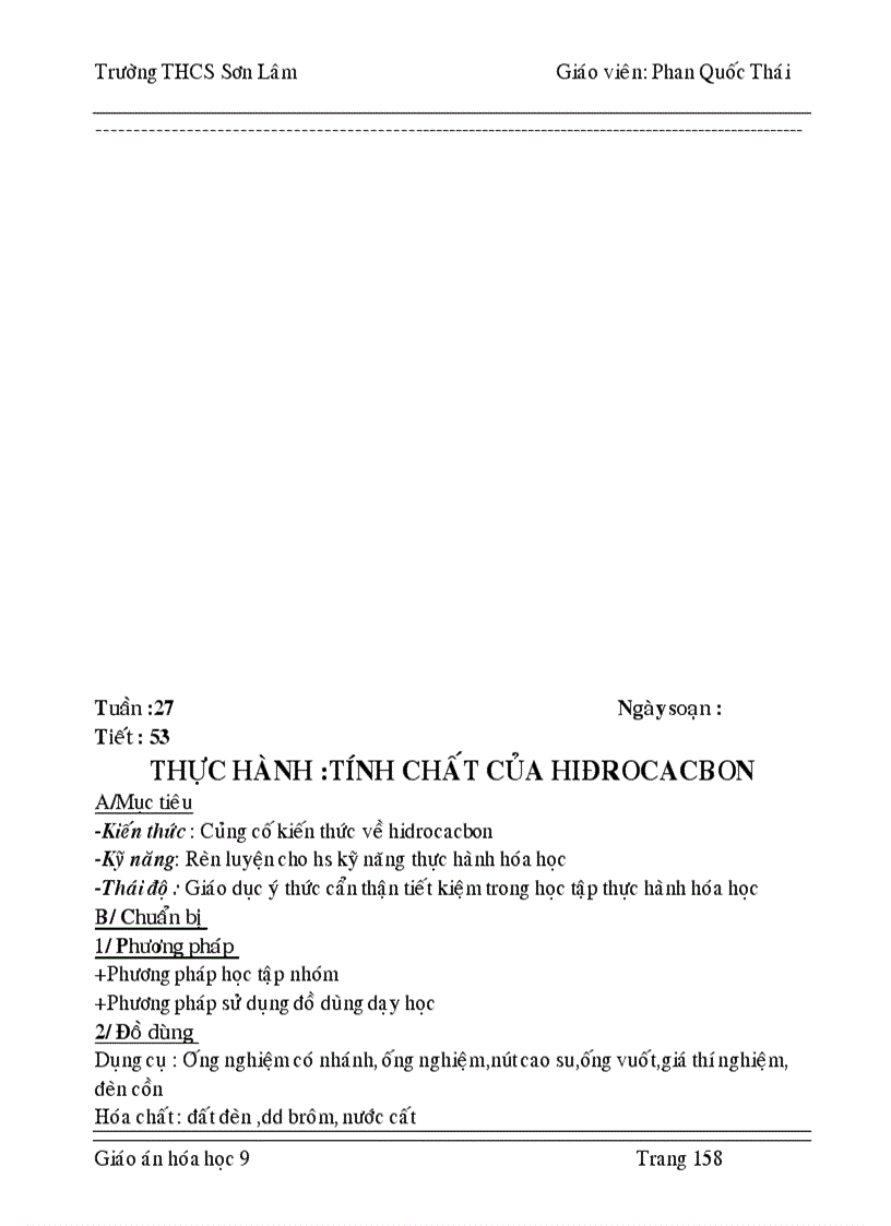 image for page Giáo án hóa 9 HK1