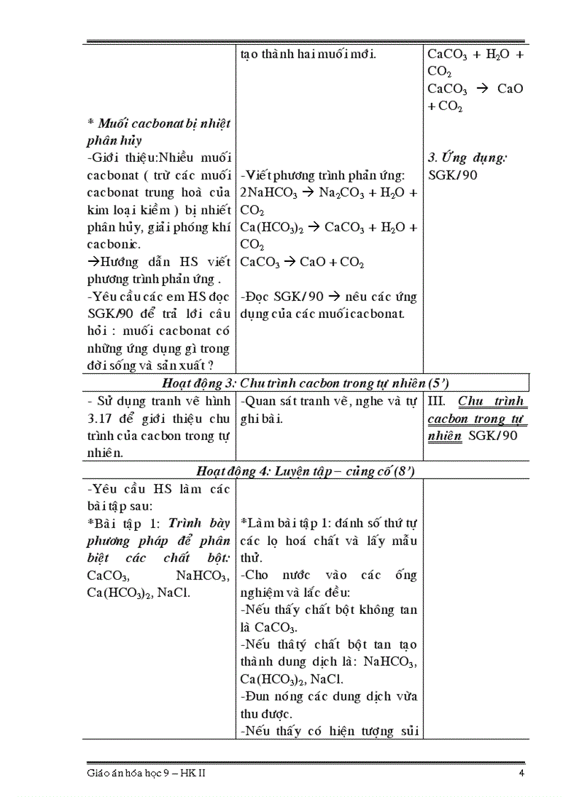 image for page Giáo án hóa học 9 HKII