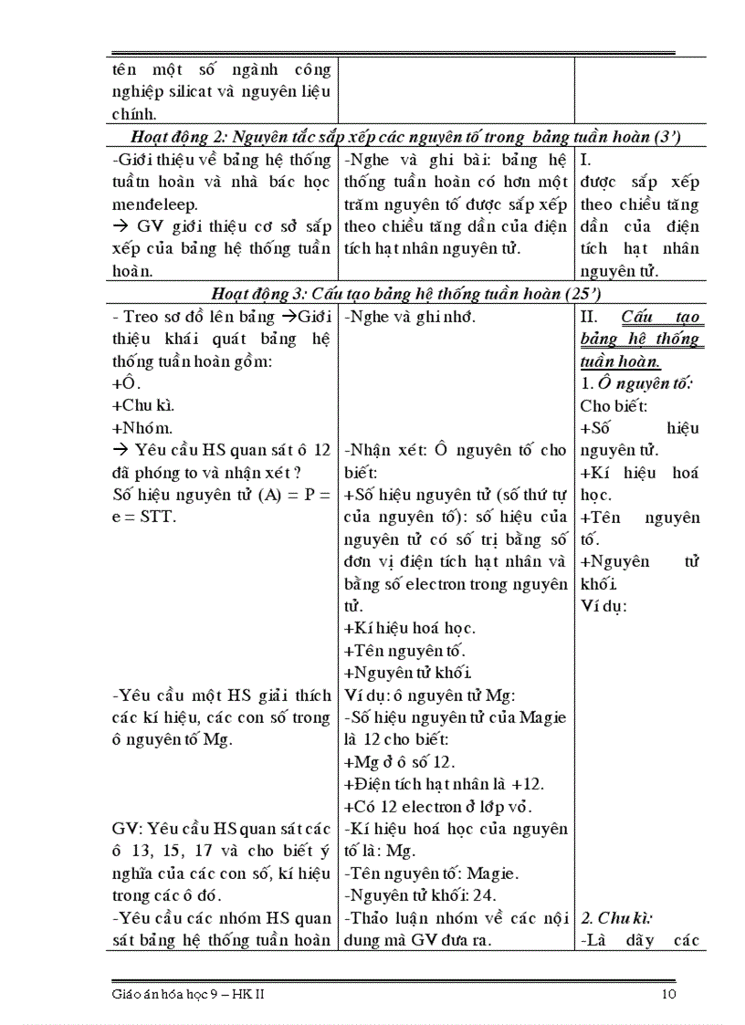 image for page Giáo án hóa học 9 HKII