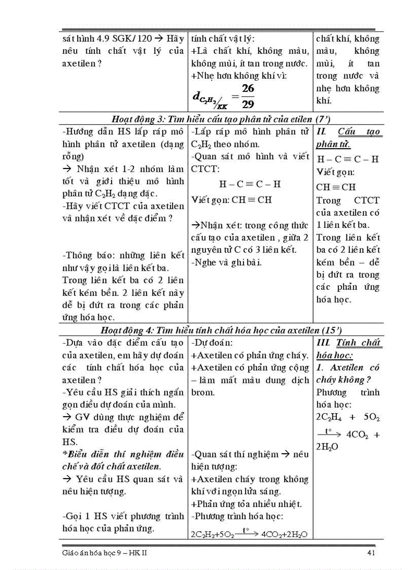 image for page Giáo án hóa học 9 HKII