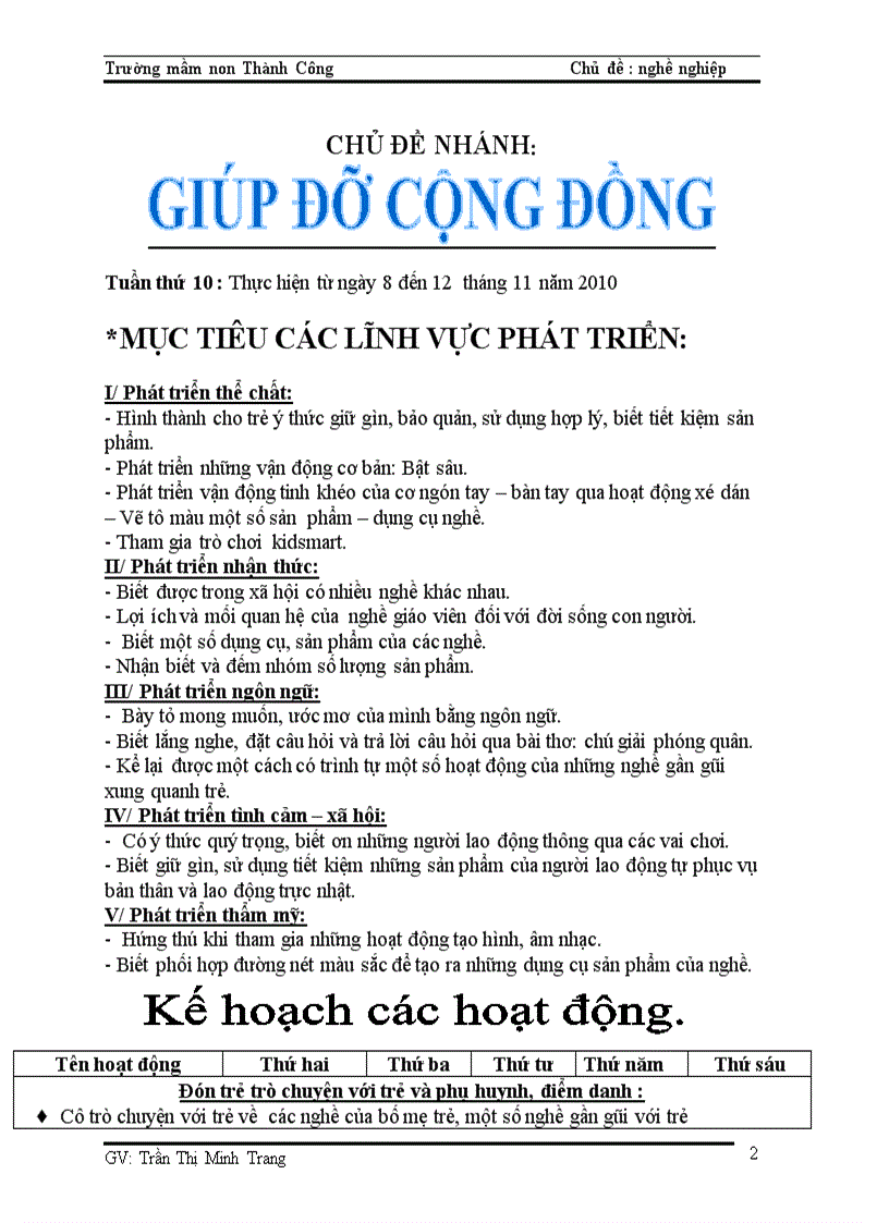 image for page Giáo án khối chồi các chủ đề