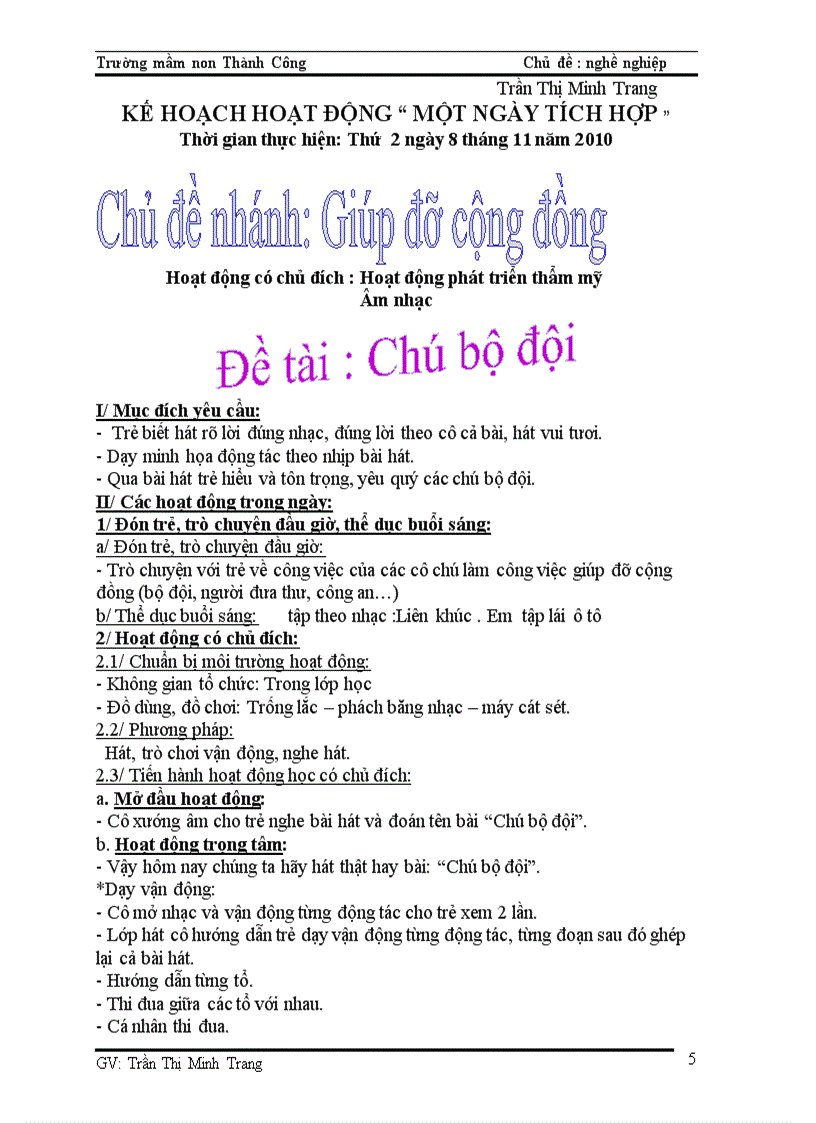 image for page Giáo án khối chồi các chủ đề